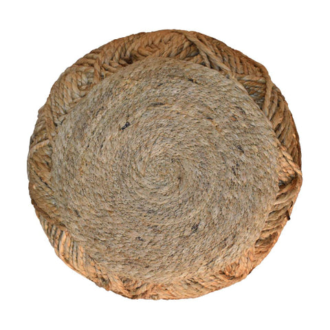 Jute Footstool